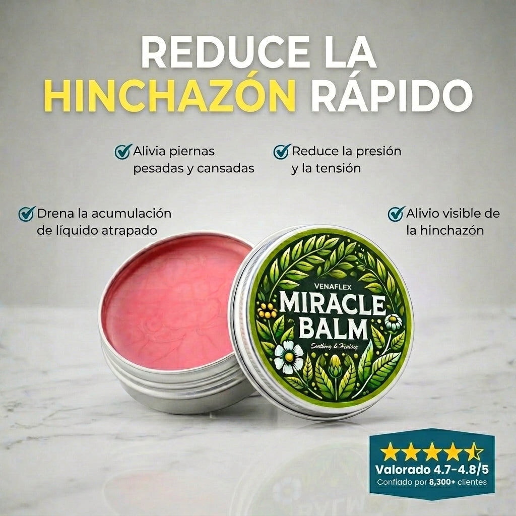 Vena Balm™ — Alivio rápido de la hinchazón y pesadez en piernas