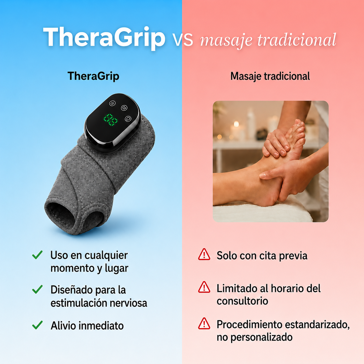 TheraGrip™ Masajeador Inteligente 3-en-1 para manos