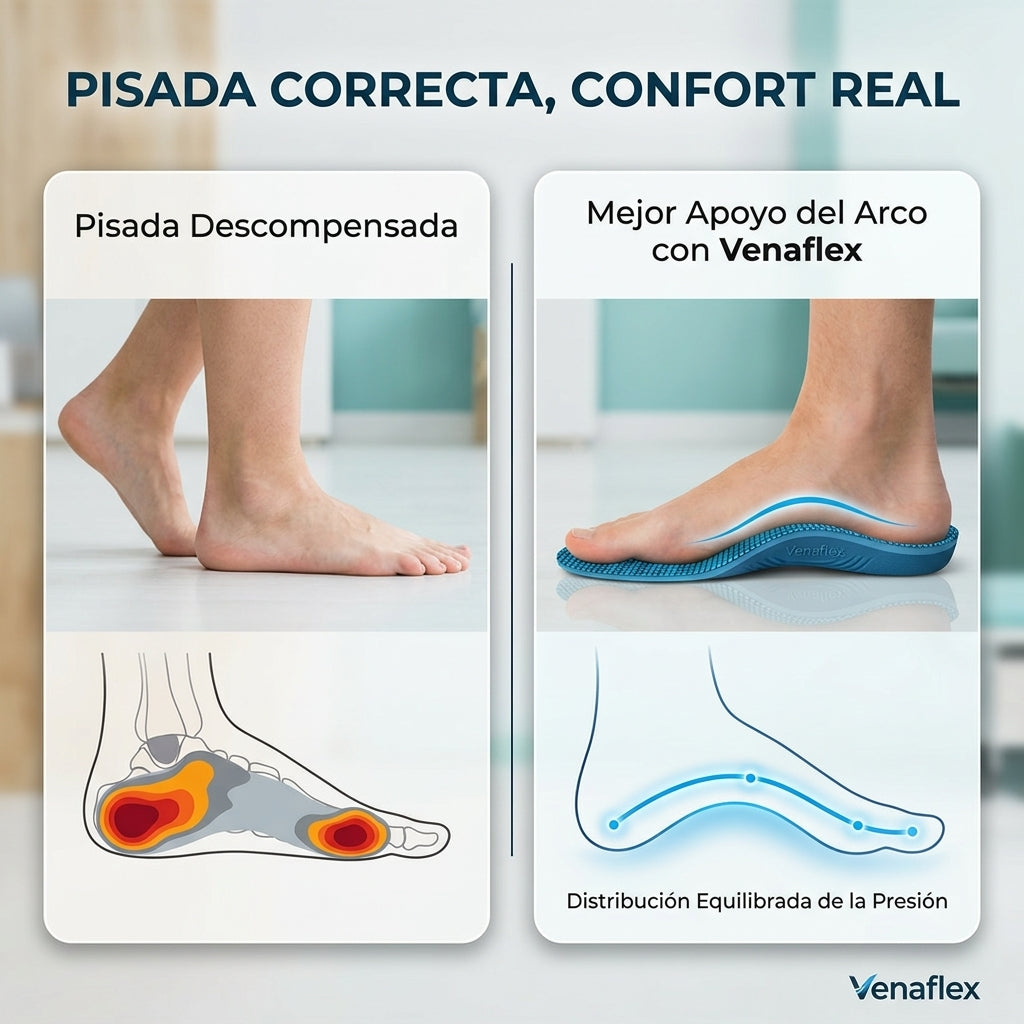 Plantillas Venaflex™️ - Camina con más comodidad cada día, sin depender de soluciones costosas ni complicadas.