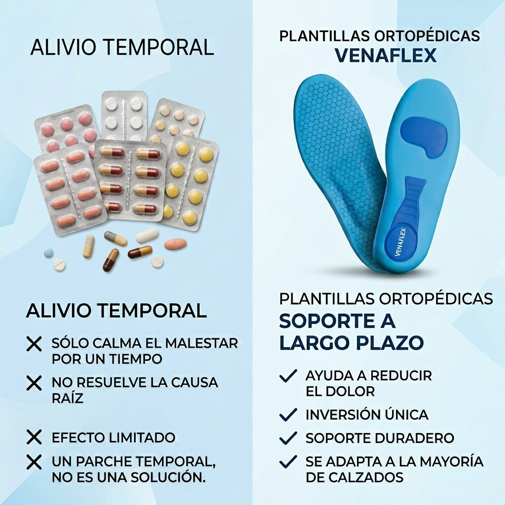 Plantillas Venaflex™️ - Camina con más comodidad cada día, sin depender de soluciones costosas ni complicadas.
