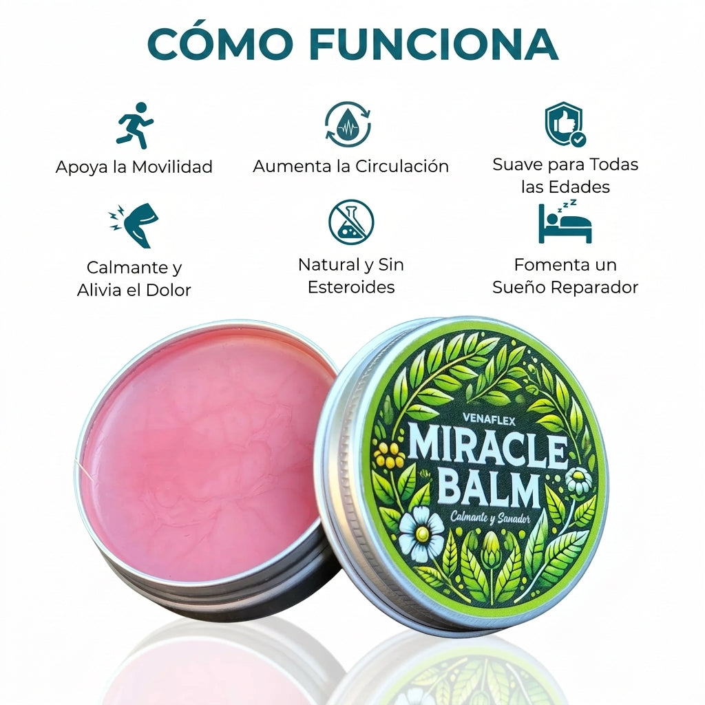 Vena Balm™ — Alivio rápido de la hinchazón y pesadez en piernas